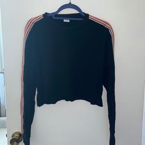 black long sleeve top